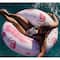 Rae Dunn 4ft. Pretty in Pink Flamingo Pattern Ring Float